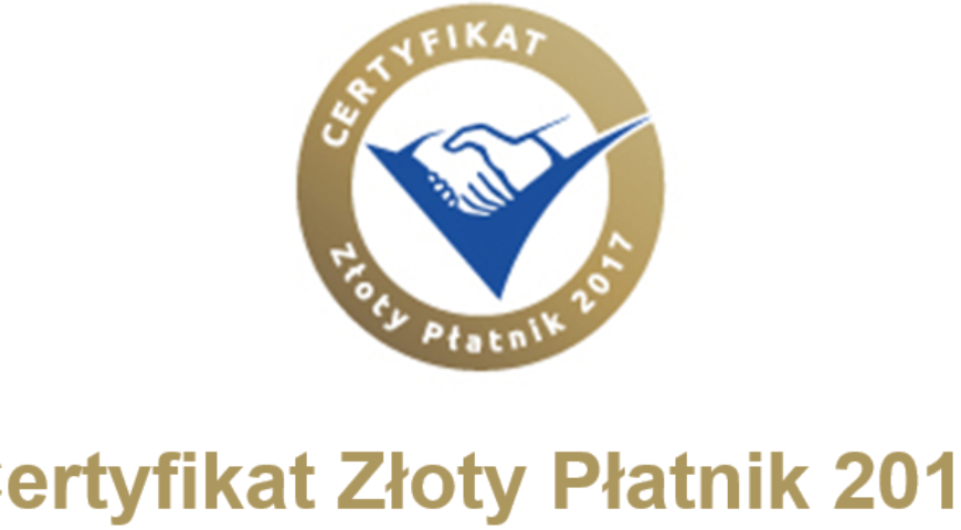 Euler Hermes Certyfikat Złoty Płatnik 2017